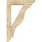 Ekena Millwork Funston Slat Rough Sawn Bracket w/ Offset Brace, Douglas Fir, 6"W x 26"D x 38"H BKT0604X26X38FST06RDF - alternate 3
